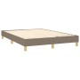 Estructura de cama de tela gris taupe 140x200 cm de vidaXL, Camas y somieres - Ref: Foro24-3120618, Precio: 104,82 €, Descuen...