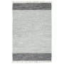 Alfombra chindi tejida a mano cuero 120x170 cm gris de vidaXL, Alfombras - Ref: Foro24-133970, Precio: 32,44 €, Descuento: %