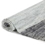 Handwoven leather chindi rug 120x170 cm gray by vidaXL, Rugs - Ref: Foro24-133970, Price: 32,44 €, Discount: %