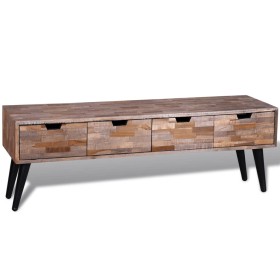 TV-Konsolenschrank mit 4 Schubladen aus recyceltem Teakholz von vidaXL, TV-Möbel - Ref: Foro24-241710, Preis: 171,99 €, Rabat...