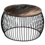 Round coffee table made of recycled solid wood 68x37 cm by vidaXL, Coffee table - Ref: Foro24-243300, Price: 108,46 €, Discou...