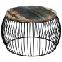 Round coffee table made of recycled solid wood 68x37 cm by vidaXL, Coffee table - Ref: Foro24-243300, Price: 108,46 €, Discou...