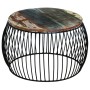 Round coffee table made of recycled solid wood 68x37 cm by vidaXL, Coffee table - Ref: Foro24-243300, Price: 108,46 €, Discou...