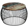 Round coffee table made of recycled solid wood 68x37 cm by vidaXL, Coffee table - Ref: Foro24-243300, Price: 108,46 €, Discou...