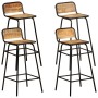 Kitchen stools 4 units solid mango wood by vidaXL, Kitchen stools - Ref: Foro24-321955, Price: 263,99 €, Discount: %