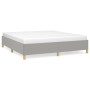 Light gray fabric bed frame 160x200 cm by vidaXL, Beds and slatted bases - Ref: Foro24-3120969, Price: 142,27 €, Discount: %