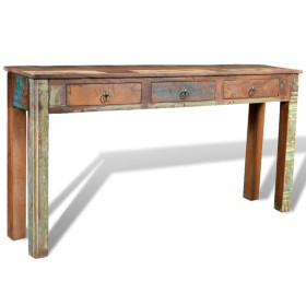 Console table with 3 recycled wood drawers by vidaXL, Side tables - Ref: Foro24-241137, Price: 291,96 €, Discount: %