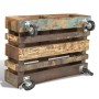 Coffee table with 4 recycled wood wheels by vidaXL, Coffee table - Ref: Foro24-240949, Price: 213,30 €, Discount: %