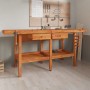 Workbench with drawers and screws, wooden bench 192x62x83 cm. by vidaXL, Work tables - Ref: Foro24-153325, Price: 277,94 €, D...