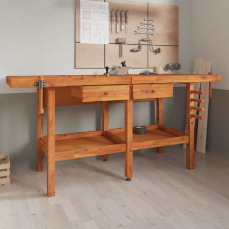 Workbench with drawers and screws, wooden bench 192x62x83 cm. by vidaXL, Work tables - Ref: Foro24-153325, Price: 259,99 €, D...