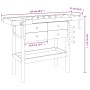 Workbench with drawers and screws acacia bench 124x52x83 cm by vidaXL, Work tables - Ref: Foro24-153322, Price: 208,13 €, Dis...