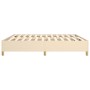 Estructura de cama de tela color crema 200x200 cm de vidaXL, Camas y somieres - Ref: Foro24-3120990, Precio: 130,98 €, Descue...