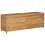 Raised flowerbed in recycled teak wood and steel 150x40x55 cm by vidaXL, Pots and planters - Ref: Foro24-47426, Price: 241,99...