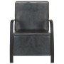 Sillón de cuero auténtico gris envejecido de vidaXL, Sillones - Ref: Foro24-321865, Precio: 196,99 €, Descuento: %