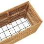 Raised flowerbed in recycled teak wood and steel 150x40x55 cm by vidaXL, Pots and planters - Ref: Foro24-47426, Price: 241,99...