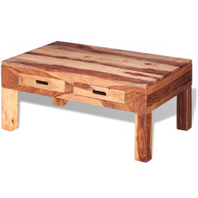 Mesa de centro de madera maciza de sheesham de vidaXL, Mesas de centro - Ref: Foro24-243287, Precio: 206,99 €, Descuento: %