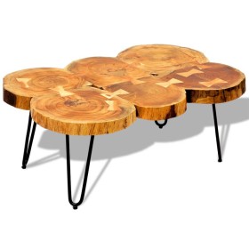 Mesa de centro con 6 troncos madera maciza de sheesham 35 cm de vidaXL, Mesas de centro - Ref: Foro24-242443, Precio: 166,44 ...