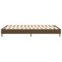 Estructura de cama de tela marrón oscuro 120x200 cm de vidaXL, Camas y somieres - Ref: Foro24-3120601, Precio: 112,87 €, Desc...