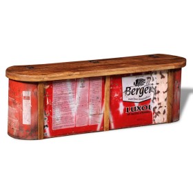 Recycled solid wood storage bench by vidaXL, Banks - Ref: Foro24-241633, Price: 259,24 €, Discount: %