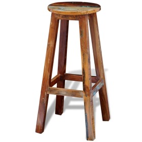 Solid recycled wood bar stool by vidaXL, Kitchen stools - Ref: Foro24-241647, Price: 122,25 €, Discount: %