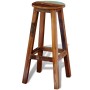 Solid recycled wood bar stool by vidaXL, Kitchen stools - Ref: Foro24-241647, Price: 137,29 €, Discount: %