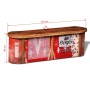 Recycled solid wood storage bench by vidaXL, Banks - Ref: Foro24-241633, Price: 259,24 €, Discount: %