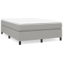 Estructura de cama de tela gris claro 140x200 cm de vidaXL, Camas y somieres - Ref: Foro24-3120862, Precio: 128,64 €, Descuen...