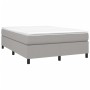 Estructura de cama de tela gris claro 140x200 cm de vidaXL, Camas y somieres - Ref: Foro24-3120862, Precio: 128,64 €, Descuen...