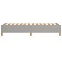 Light gray fabric bed frame 100x200 cm by vidaXL, Beds and slatted bases - Ref: Foro24-3120937, Price: 90,36 €, Discount: %