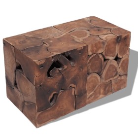 Solid teak wood stools/coffee table by vidaXL, Folding stools and chairs - Ref: Foro24-274355, Price: 218,45 €, Discount: %