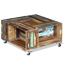 Solid recycled wood coffee table 70x70x35 cm by vidaXL, Coffee table - Ref: Foro24-243306, Price: 189,89 €, Discount: %