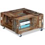 Solid recycled wood coffee table 70x70x35 cm by vidaXL, Coffee table - Ref: Foro24-243306, Price: 193,01 €, Discount: %