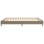 Taupe gray fabric bed frame 160x200 cm by vidaXL, Beds and slatted bases - Ref: Foro24-3120626, Price: 112,76 €, Discount: %