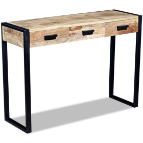 Konsolentisch mit 3 Schubladen aus massivem Mangoholz 110x35x78 cm von vidaXL, Seitentische - Ref: Foro24-243299, Preis: 230,...