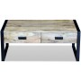 Coffee table with 2 drawers solid mango wood 100x60x40 cm by vidaXL, Coffee table - Ref: Foro24-243297, Price: 277,77 €, Disc...