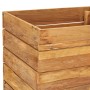 Raised flowerbed in recycled teak wood and steel 50x40x55 cm by vidaXL, Pots and planters - Ref: Foro24-47424, Price: 87,99 €...