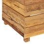 Raised flowerbed in recycled teak wood and steel 50x40x55 cm by vidaXL, Pots and planters - Ref: Foro24-47424, Price: 87,99 €...