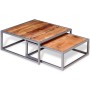 Coffee table set 2 units solid acacia wood by vidaXL, Coffee table - Ref: Foro24-244232, Price: 157,99 €, Discount: %