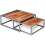 Coffee table set 2 units solid acacia wood by vidaXL, Coffee table - Ref: Foro24-244232, Price: 157,99 €, Discount: %