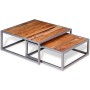 Coffee table set 2 units solid acacia wood by vidaXL, Coffee table - Ref: Foro24-244232, Price: 157,99 €, Discount: %