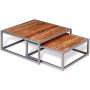 Coffee table set 2 units solid acacia wood by vidaXL, Coffee table - Ref: Foro24-244232, Price: 157,99 €, Discount: %