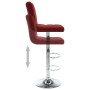 Kitchen stools 2 units synthetic leather red wine color by vidaXL, Kitchen stools - Ref: Foro24-323639, Price: 127,99 €, Disc...