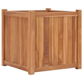 Arriate elevado madera maciza de teca 50x50x50 cm de vidaXL, Maceteros y jardineras - Ref: Foro24-48966, Precio: 105,99 €, De...