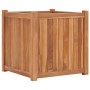 Solid teak wood raised bed 50x50x50 cm by vidaXL, Pots and planters - Ref: Foro24-48966, Price: 113,87 €, Discount: %