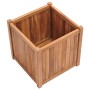 Solid teak wood raised bed 50x50x50 cm by vidaXL, Pots and planters - Ref: Foro24-48966, Price: 113,87 €, Discount: %