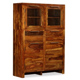 Aparador de madera maciza de sheesham 100x35x140 cm de vidaXL, Aparadores - Ref: Foro24-243944, Precio: 721,99 €, Descuento: %