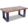 Teak resin coffee table 100x50 cm by vidaXL, Coffee table - Ref: Foro24-243467, Price: 351,84 €, Discount: %