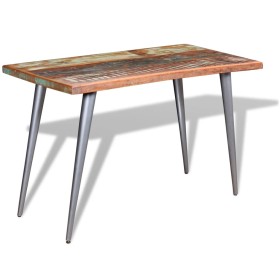 Mesa de comedor de madera maciza reciclada 120x60x76 cm de vidaXL, Mesas de cocina y de comedor - Ref: Foro24-244242, Precio:...