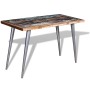 Recycled solid wood dining table 120x60x76 cm by vidaXL, Kitchen and dining tables - Ref: Foro24-244242, Price: 177,30 €, Dis...