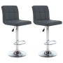 Kitchen stools 2 units synthetic leather gray by vidaXL, Kitchen stools - Ref: Foro24-323638, Price: 128,27 €, Discount: %